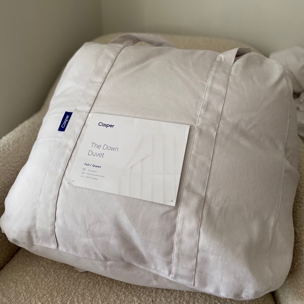 Casper Full Queen Down Duvet Blanket 600 Fill